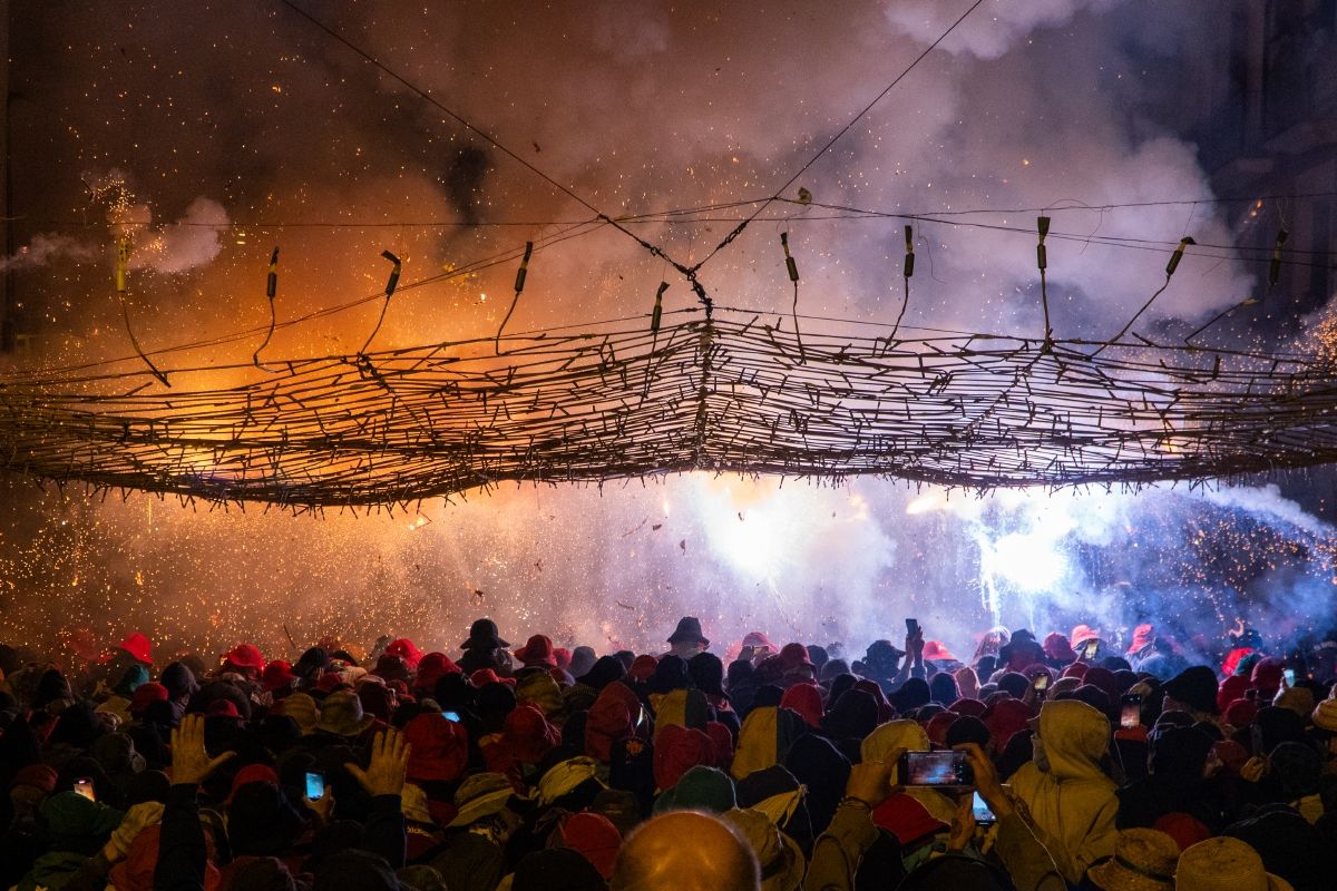 Correfoc de la Festa Major de Manresa. Foto: Hasmukh Kerai