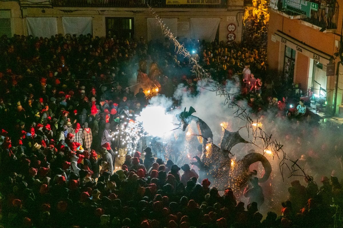 Correfoc de la Festa Major de Manresa. Foto: Hasmukh Kerai