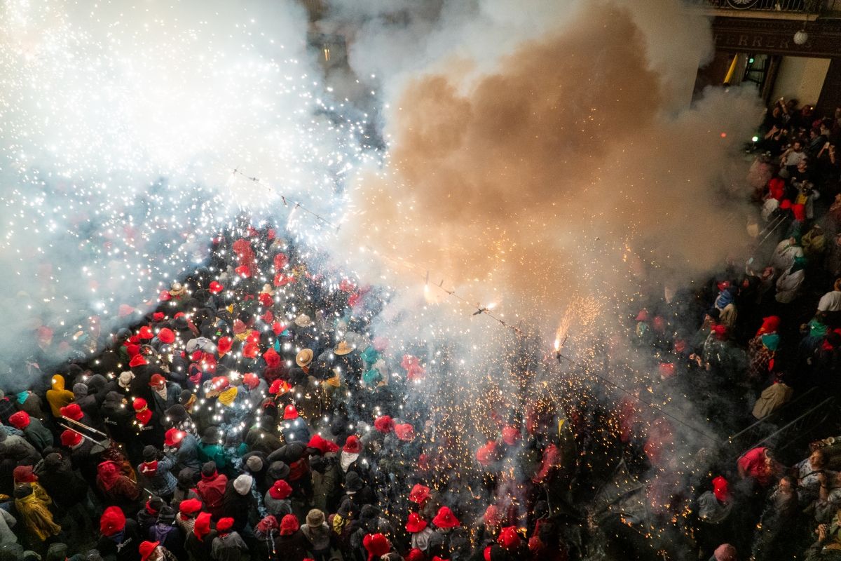 Correfoc de la Festa Major de Manresa. Foto: Hasmukh Kerai