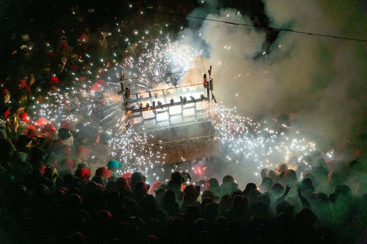 Correfoc de la Festa Major de Manresa. Foto: Hasmukh Kerai