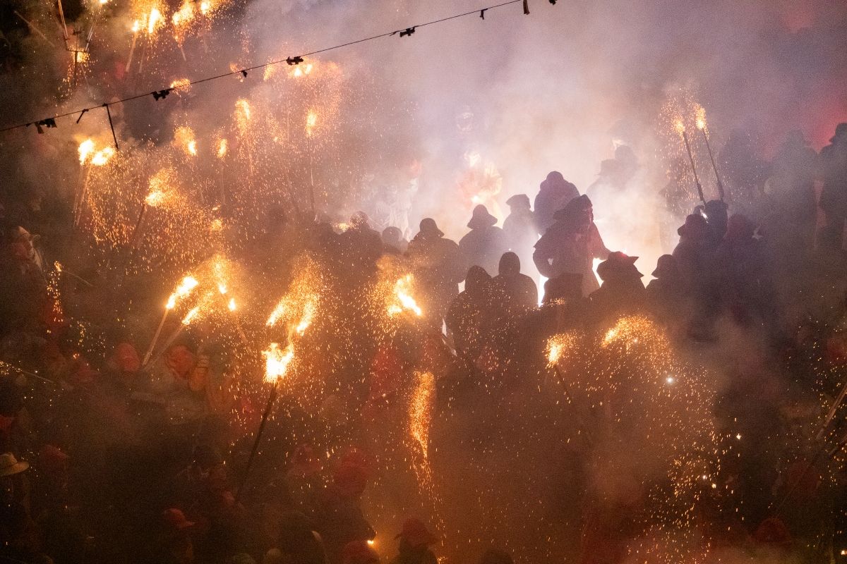 Correfoc de la Festa Major de Manresa. Foto: Hasmukh Kerai