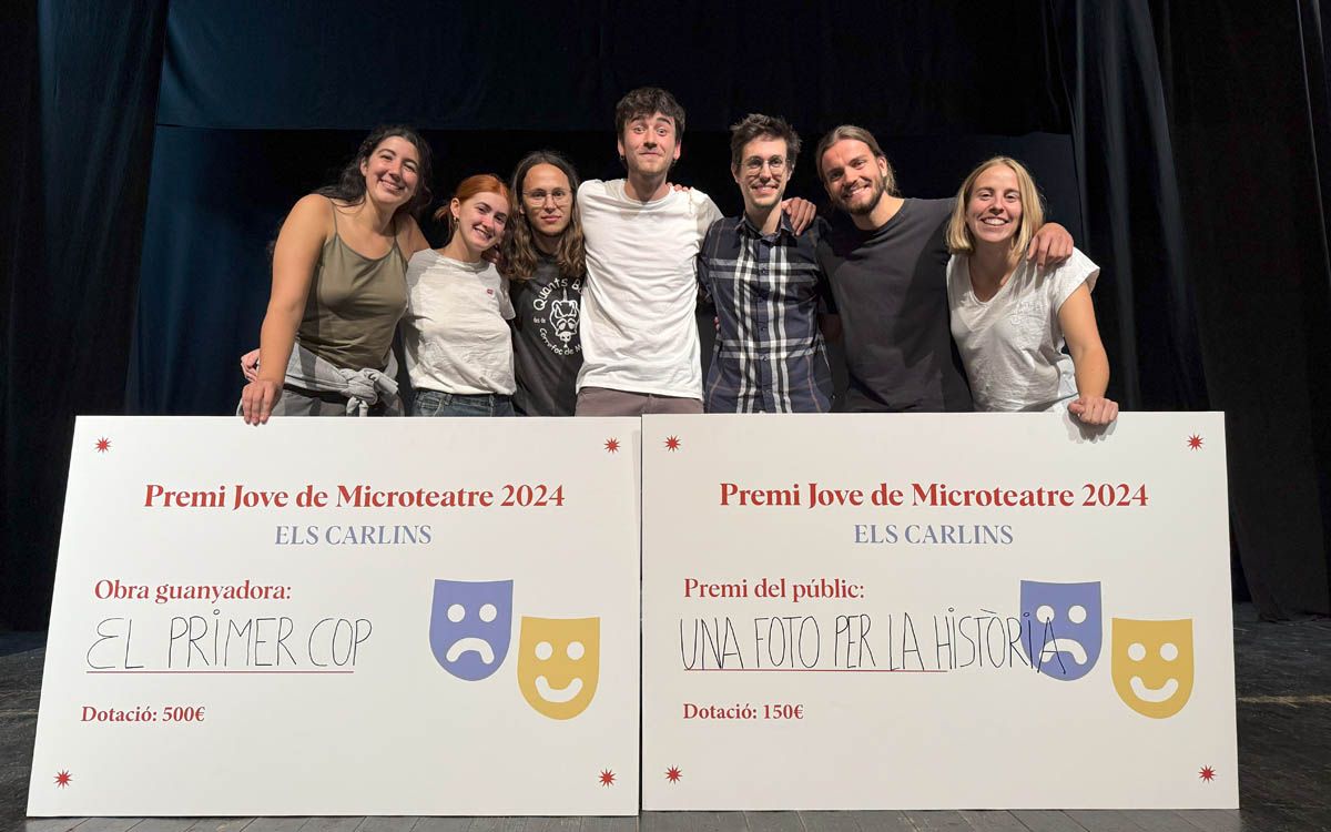 Guanyadors del premi del jurat i del públic del Premi Jove de Microteatre d'Els Carlins