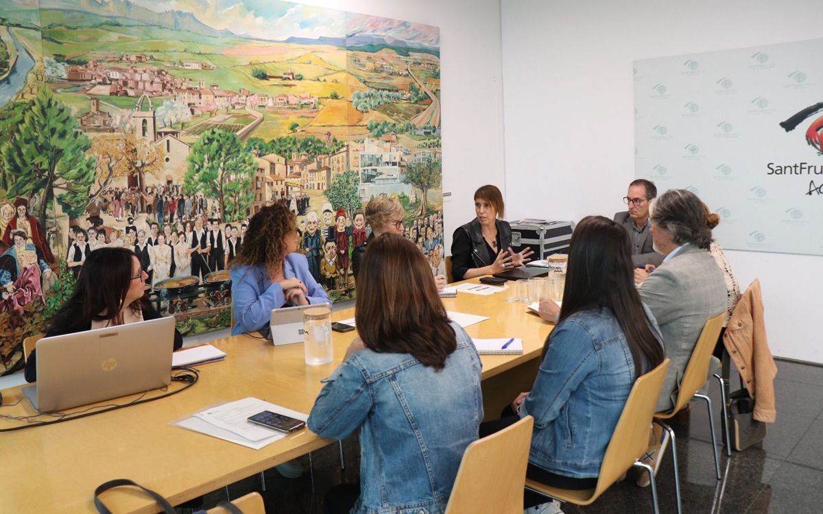 Visita institucional de la Diputació a l'Ajuntament de Sant Fruitós