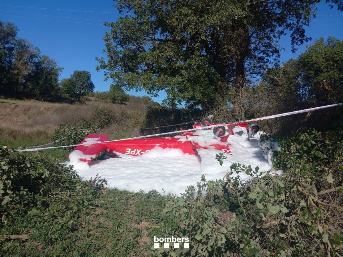 L'avioneta accidentada a Moià aquest matí