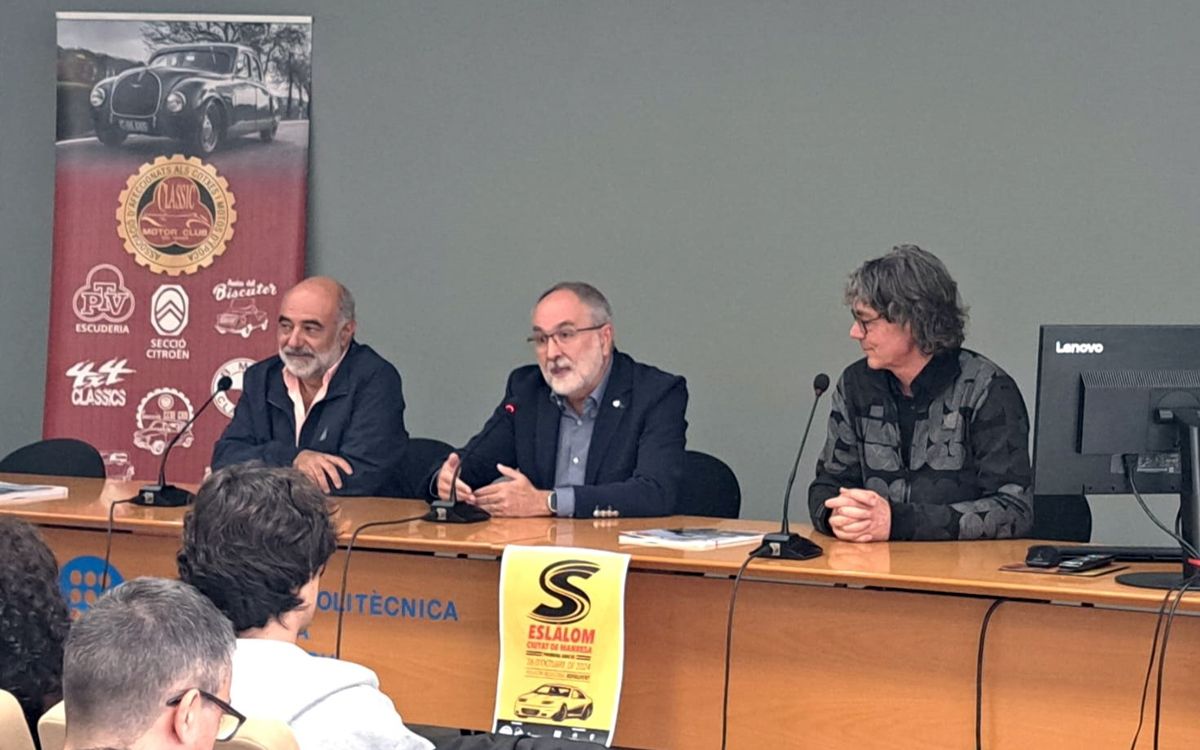 Roda de premsa de presentació del primer Eslàlom Ciutat de Manresa a l'EPSEM