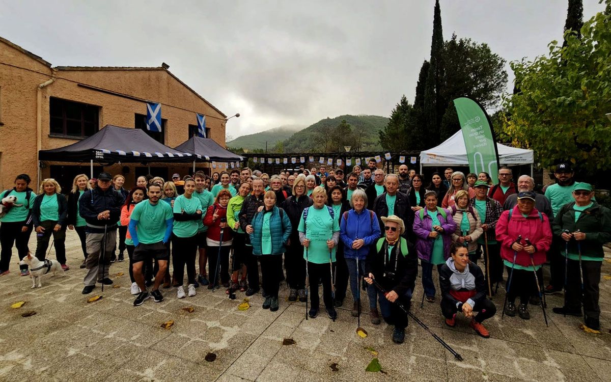 Participants a la IV Cursa i Caminada Contra el Càncer de Castellbell i el Vilar