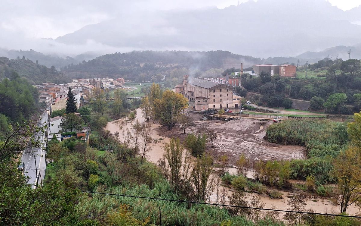 Intervenció a la llera del Llobregat a l'altura de la Bauma