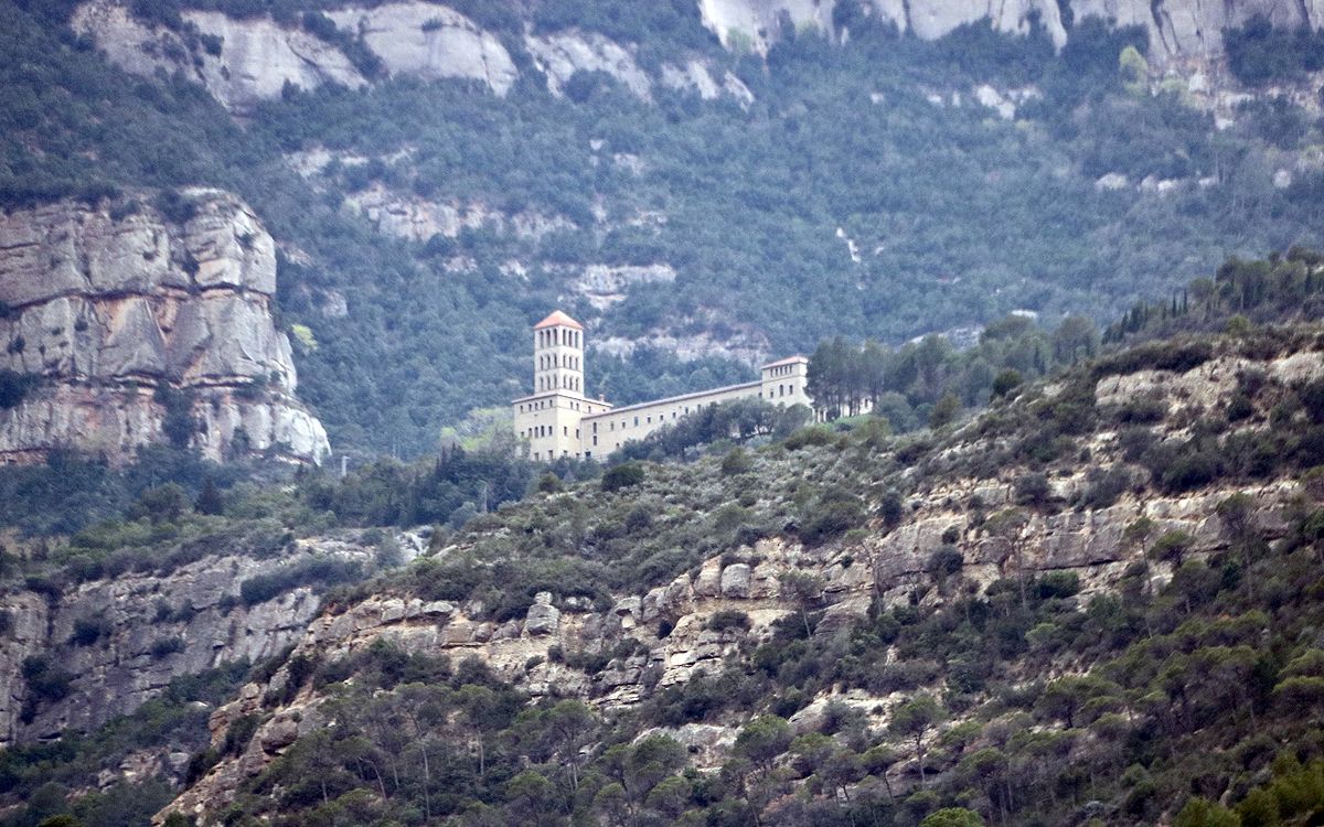 Vista general del Monestir de Montserrat