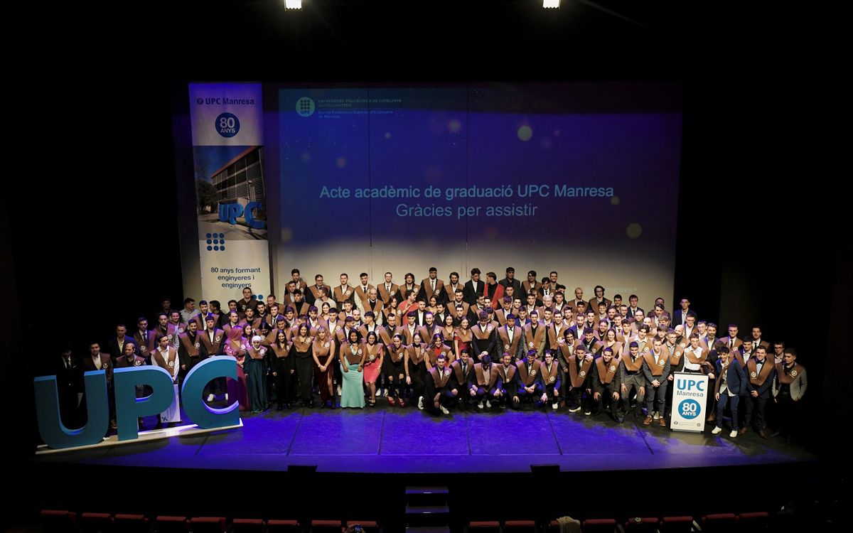 Acte de graduació dels alumnes de la UPC Manresa de 2023