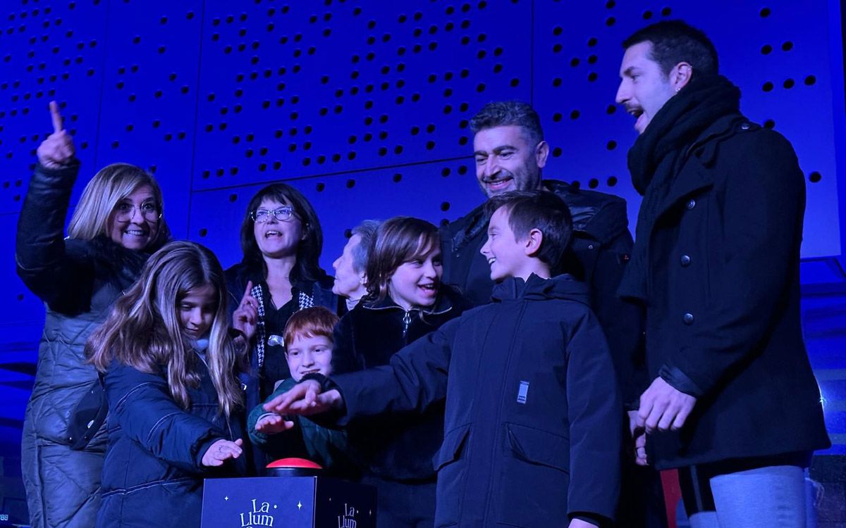 Acte d'encesa dels llums de Nadal a Sant Vicenç