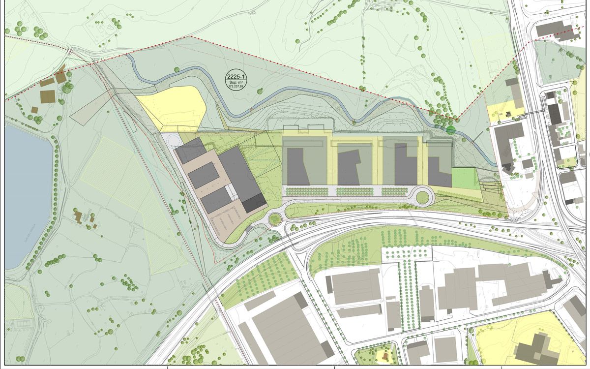 Plànol de la nova urbanització del Parc Tecnològic del Bages