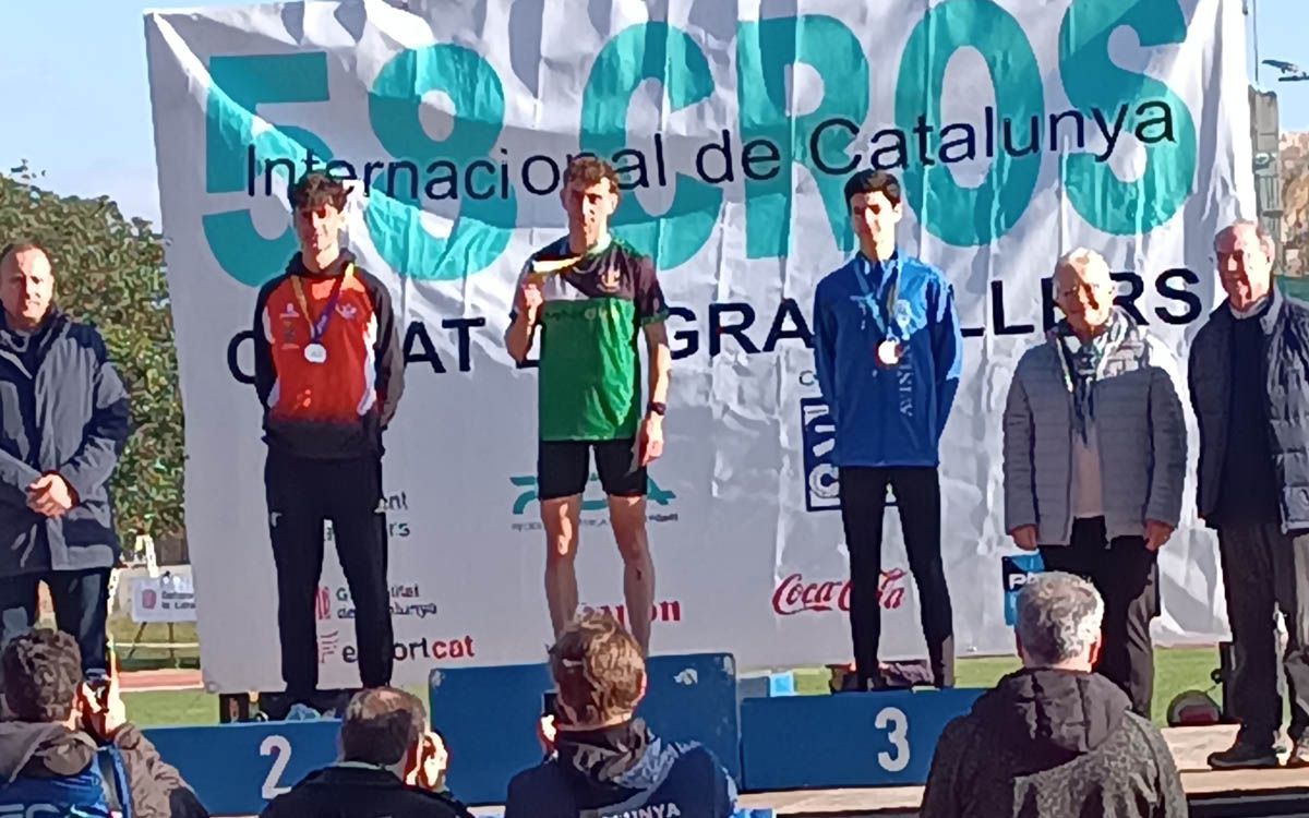 Jofre Roca, al tercer graó del podi sub23 del Campionat de Catalunya de cros