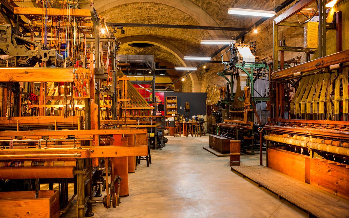 Interior del Museu de l'Aigua i el Tèxtil de Manresa