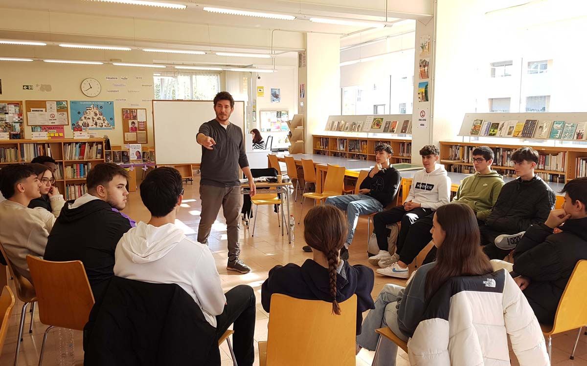 L'actor Miquel Sitjar ha conduït l'Aula d'Emprenedoria sobre comunicació