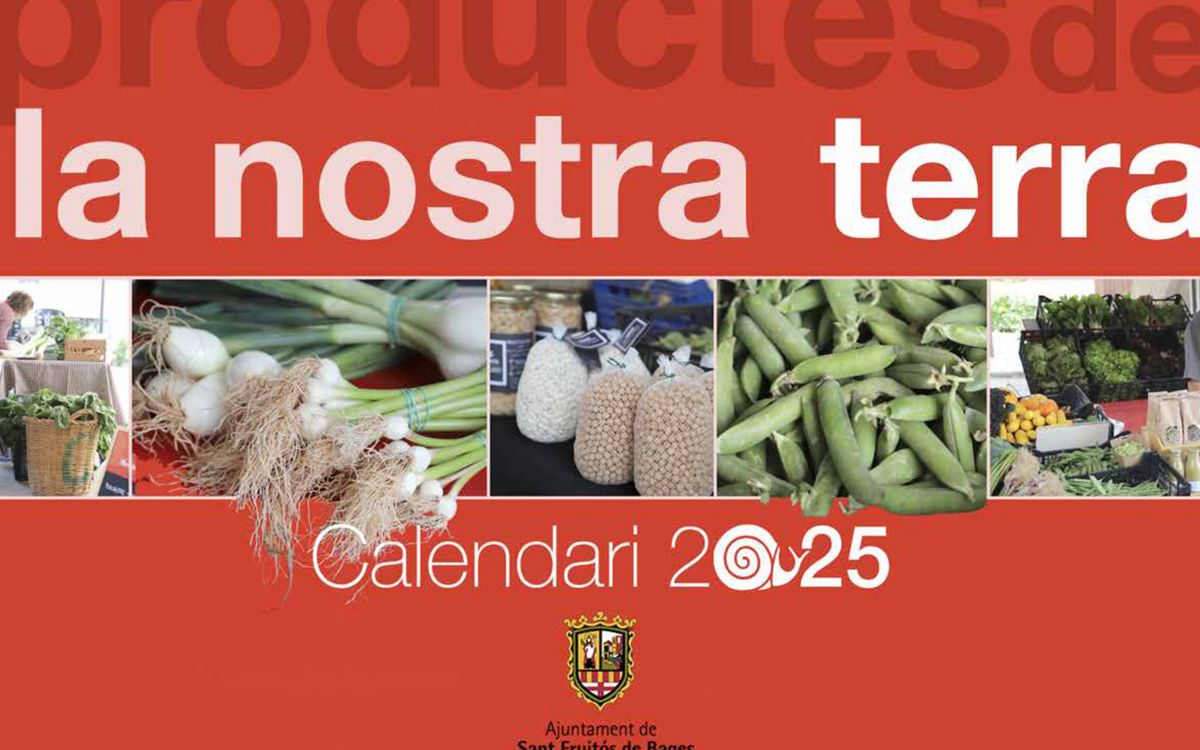 Portada del calendari de 2025 de l'Ajuntament de Sant Fruitós