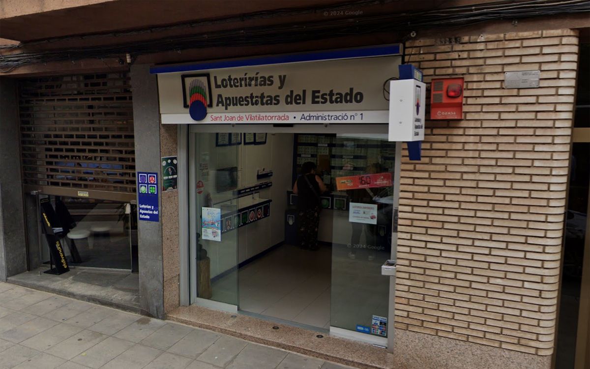 Administració de loteria de Sant Joan que ha validat la butlleta premiada