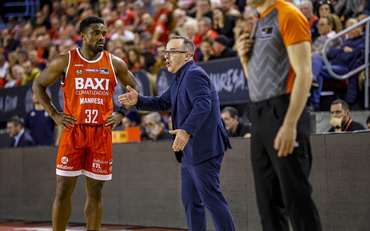 Diego Ocampo durant el partit contra l'UCAM Múrcia