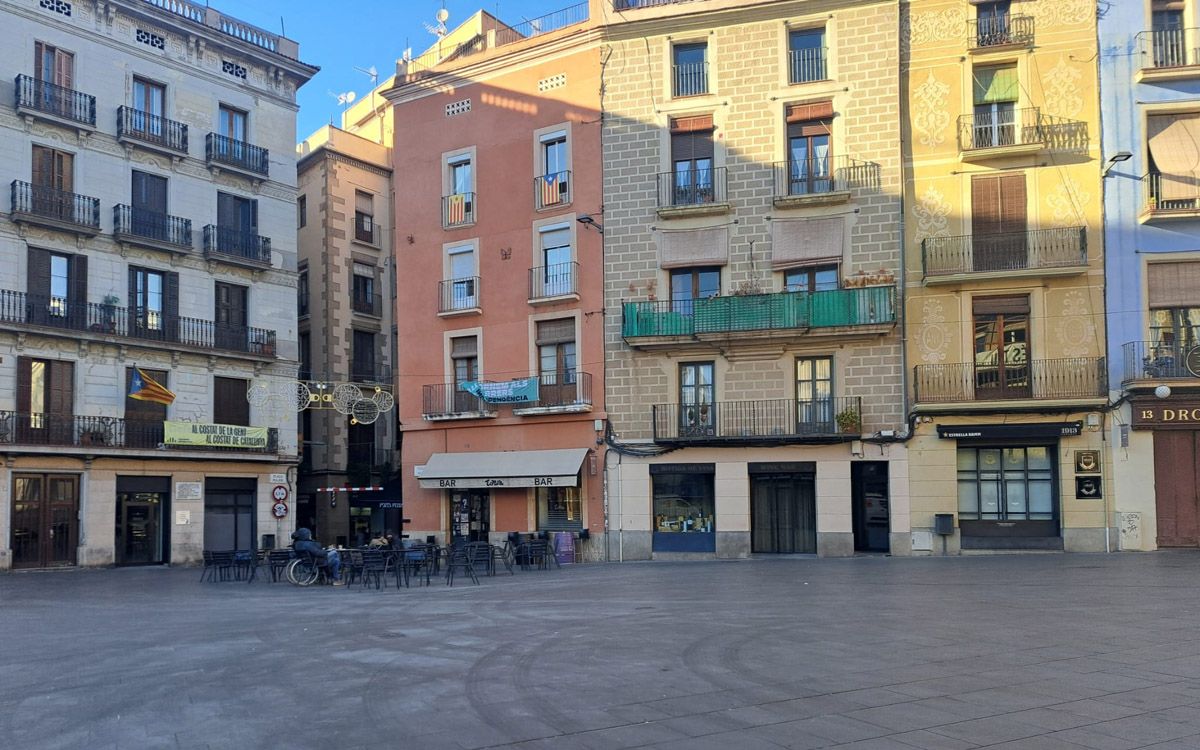 Plaça Major de Manresa on van passar els fets