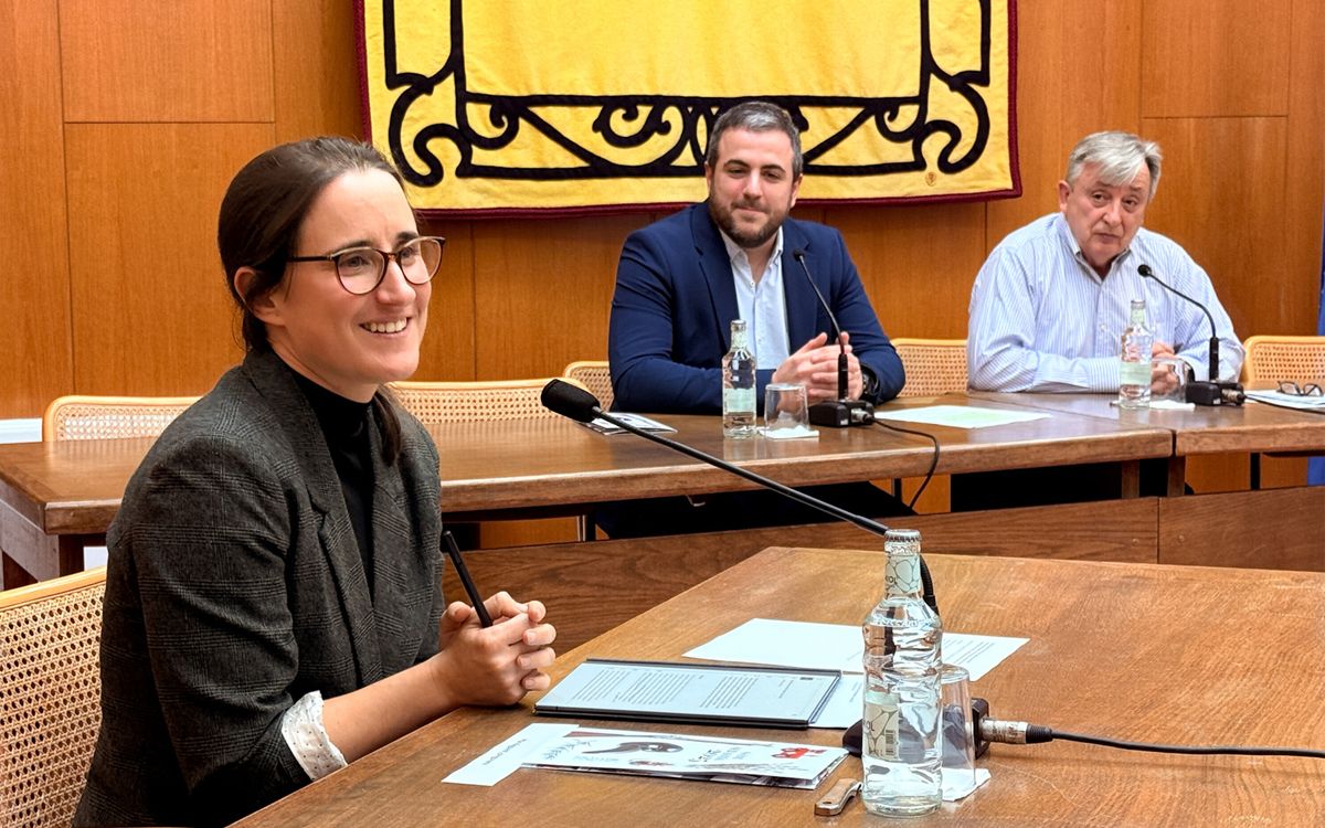 Mar Reguant, durant l’acte del pregó de la Festa de Sant Sebastià de Súria