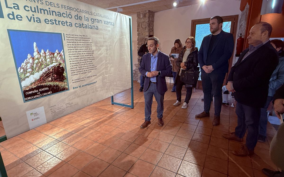 Visita guiada a l’exposició sobre el centenari dels Ferrocarrils Catalans a Súria