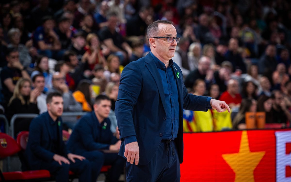 Diego Ocampo durant el partit al Palau Blaugrana