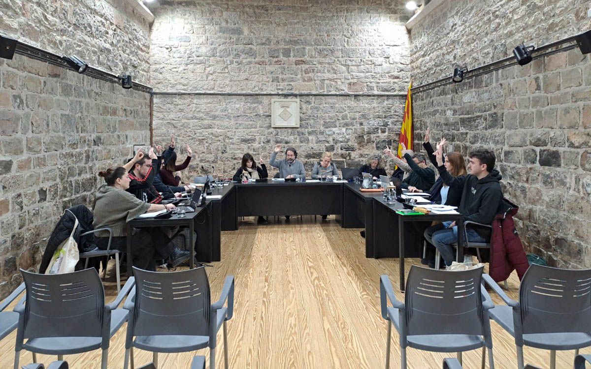 Ple de l'Ajuntament de Santpedor d'aquest dimarts