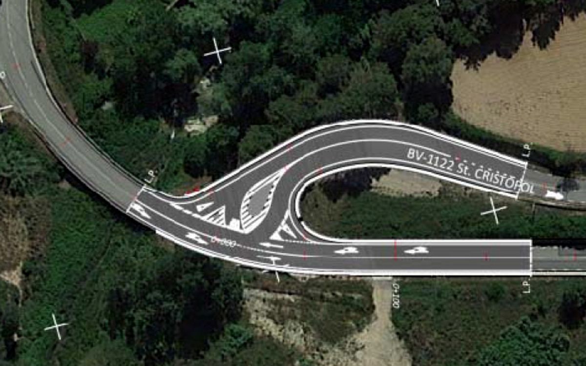 La Diputació millorarà la intersecció entre la BV-1123 i la BV-1122 a Castellbell