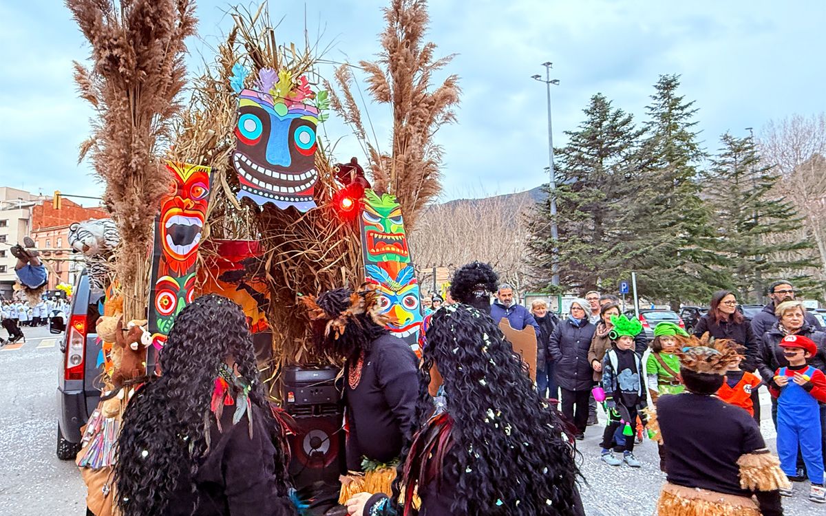 Una de les carrosses de la rua del Carnestoltes de Súria