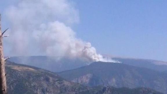 Imatge de l'incendi des de Cogulló.