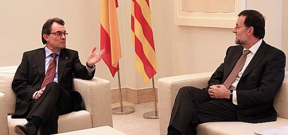 Artur Mas i Mariano Rajoy a la Moncloa