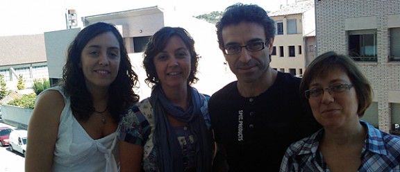 D'esquerra a dreta: Mireia Casellas - Gemma Boix - Joan Casahuga - Cati Aloy (alguns dels membres de l'executiva)