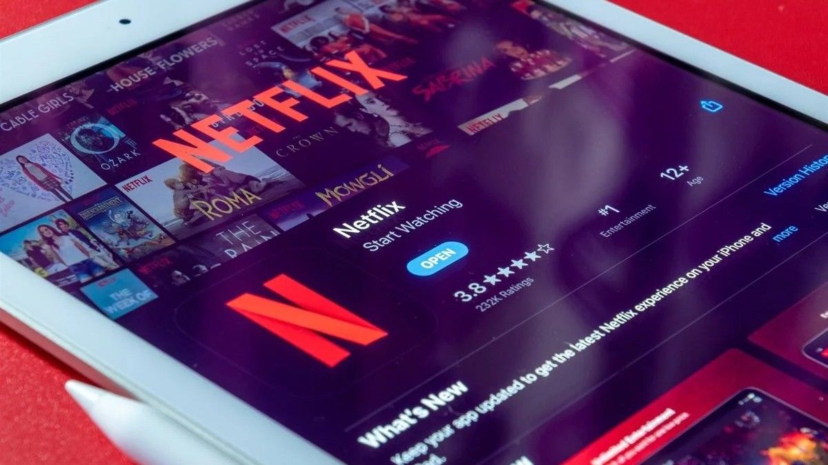 Una tauleta amb Netflix