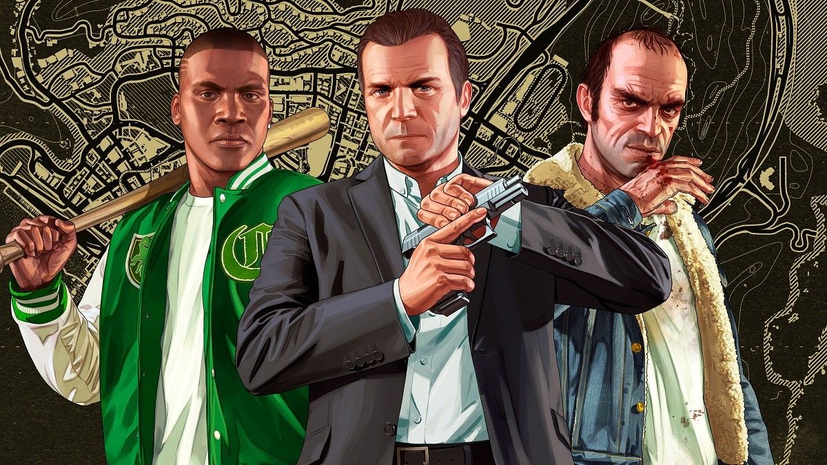 Els tres personatges protagonistes de «Grand Theft Auto V»