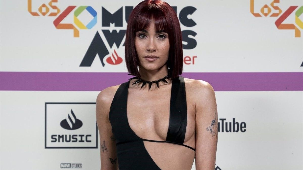 Aitana Ocaña, a la catifa vermella dels 40 Music Awards