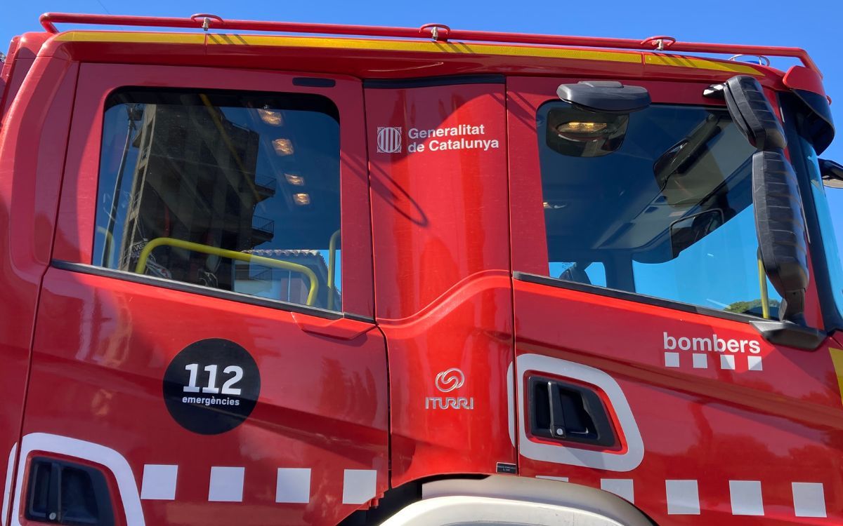 Un camió dels Bombers de la Generalitat.