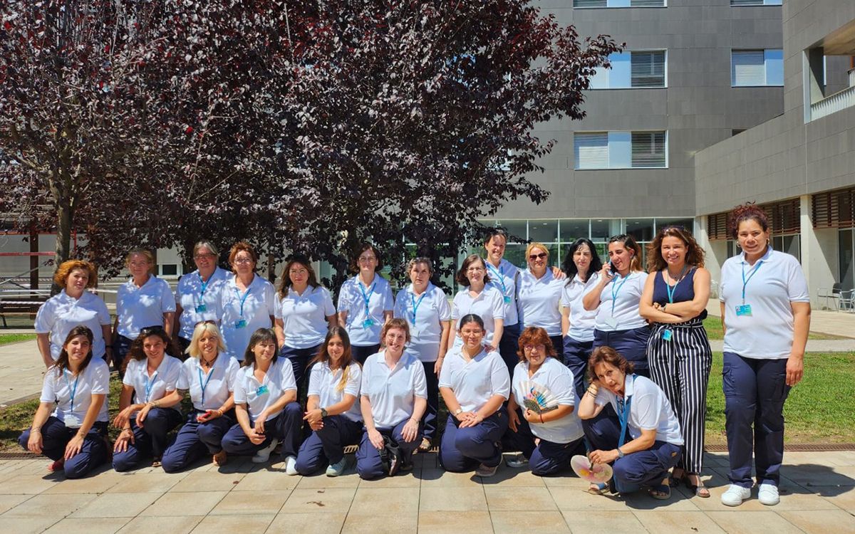 Professionals de l'equip del Servei d'Ajuda a Domicili a Osona i el Lluçanès.