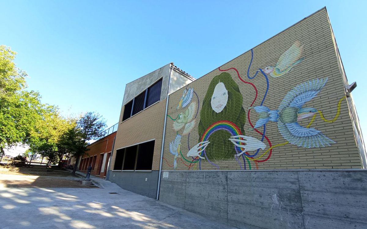 Nou Mòdul de l'Escola Guillem de Mont-rodon, on s'ubica l'ampliació de la biblioteca i el menjador escolar.