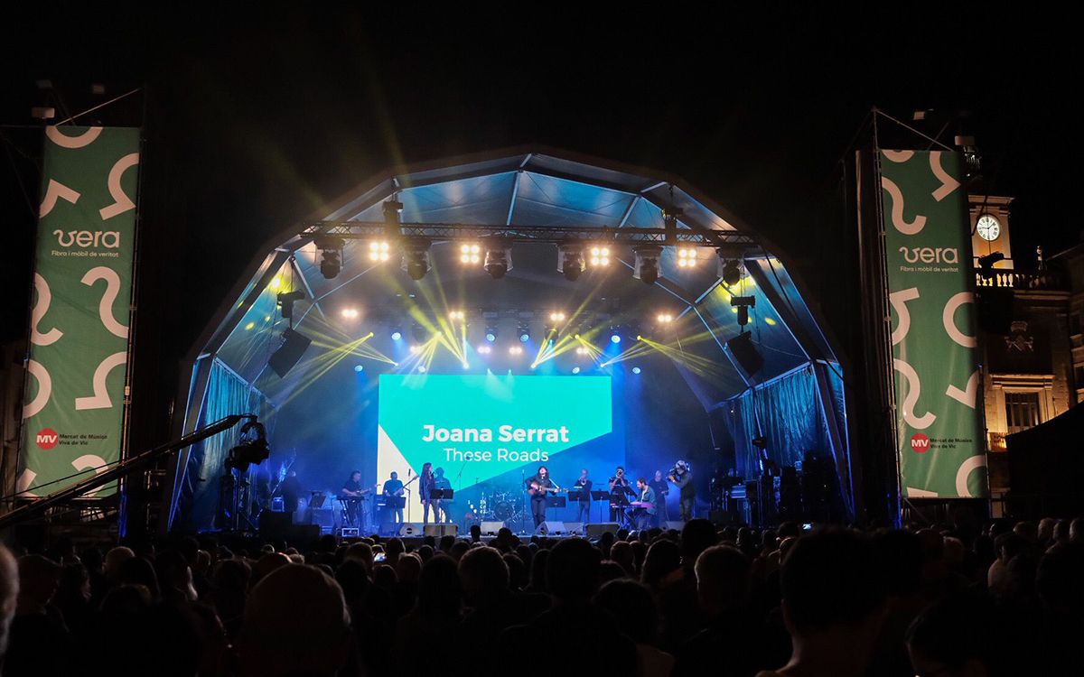 Moments de la 36a edició del Mercat de Música Viva de Vic.