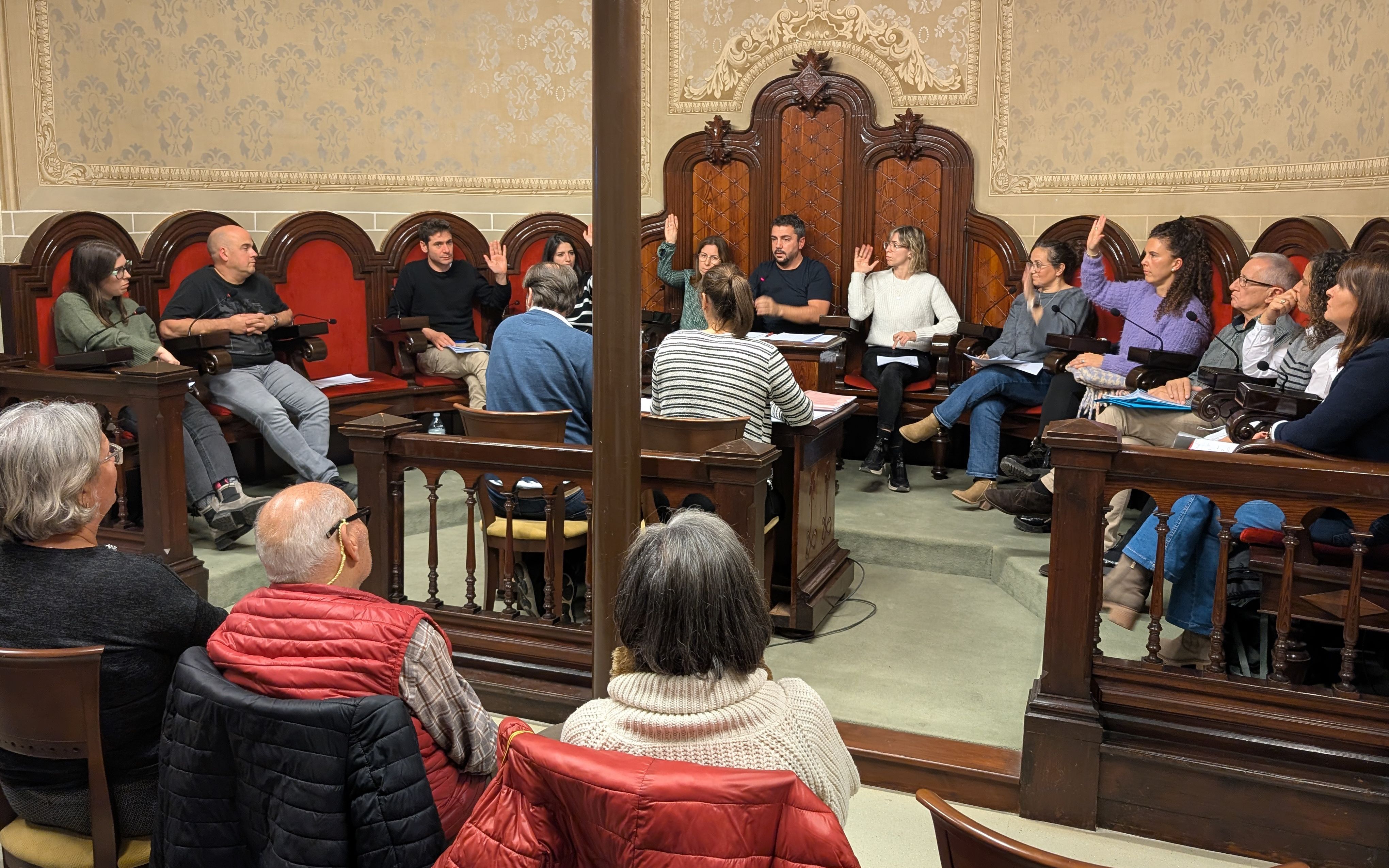 El Ple de l'Ajuntament de Roda de Ter.