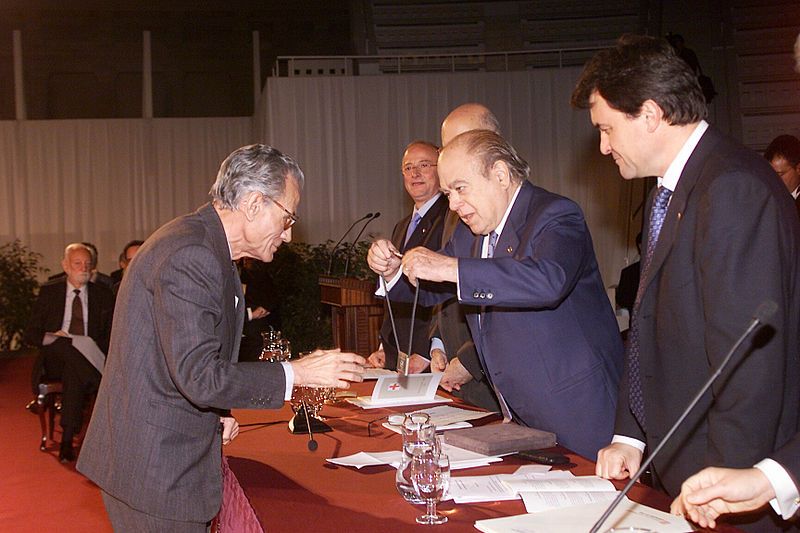 Xavier Arumí durant el lliurement de la medalla de Sant Jordi