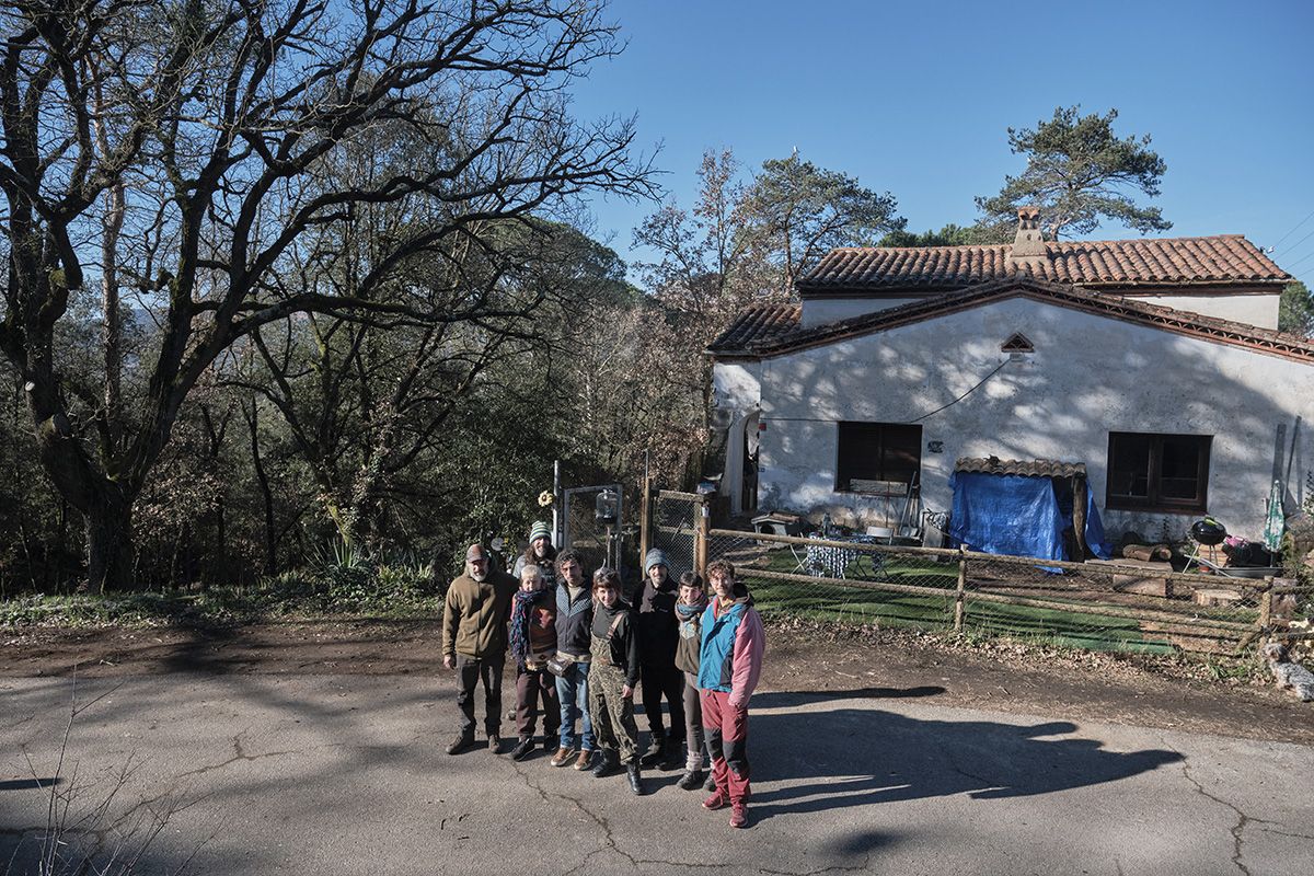 Alguns dels veïns i veïnes de Sant Romà de Sau.