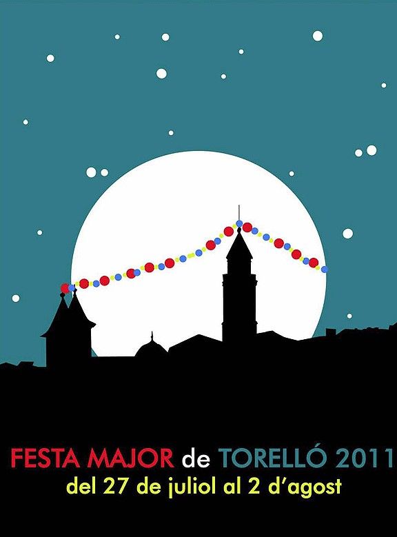 Cartell de la festa major de Torelló 2011.
