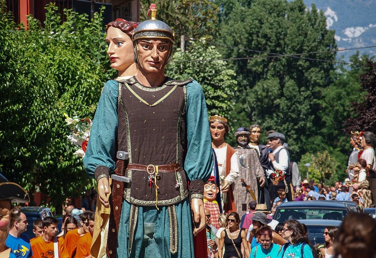 Els gegants de Sant Julià de Vilatorta, en una imatge d'arxiu