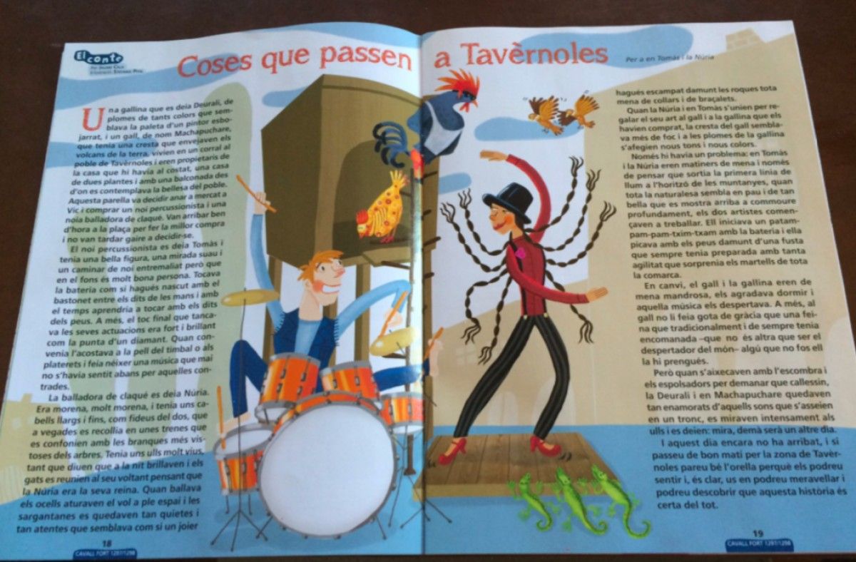 La revista «Cavall Fort» publica un conte inspirat en Tavèrnoles