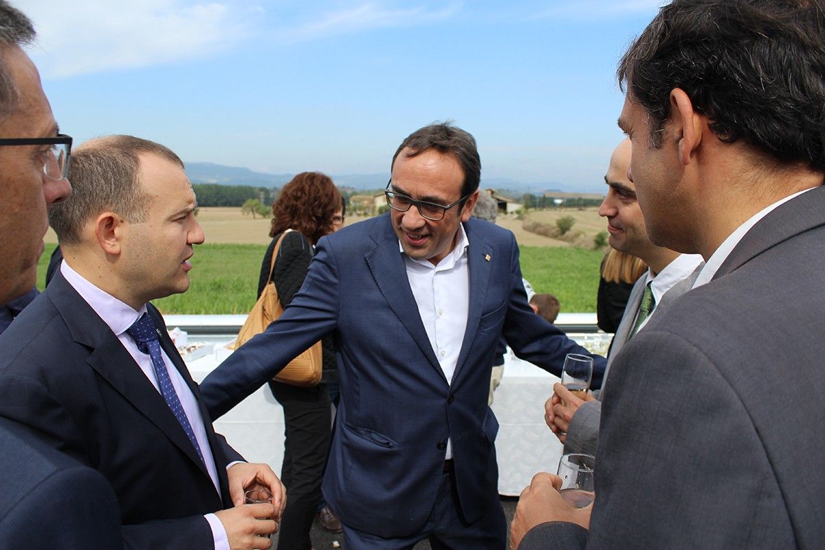 Josep Rull amb els dos alcaldes