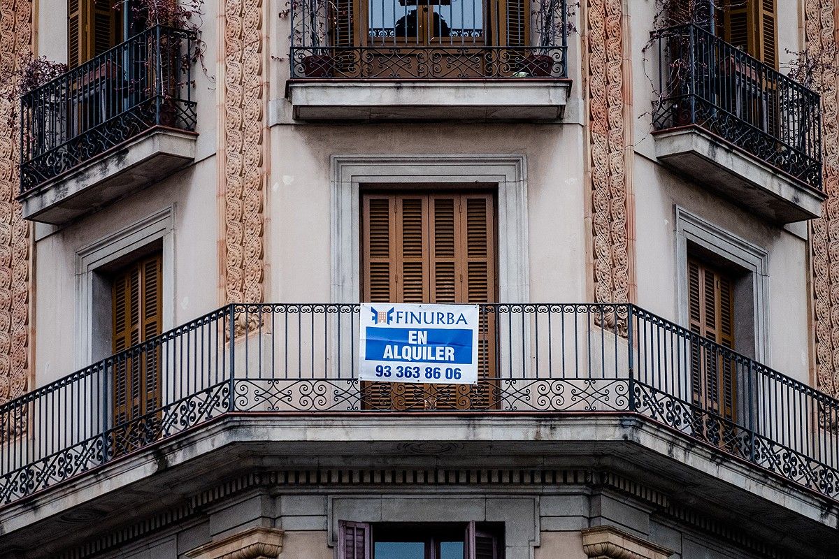 Un pis en lloguer al centre de Barcelona.