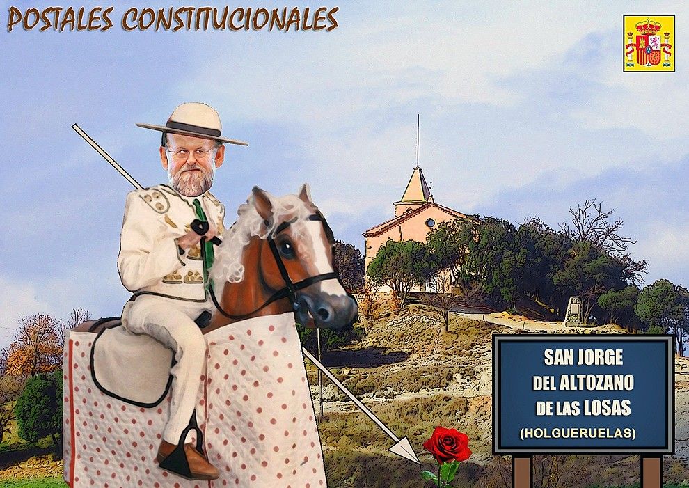 Estampa constitucional de Sant Jordi de Puigseslloses