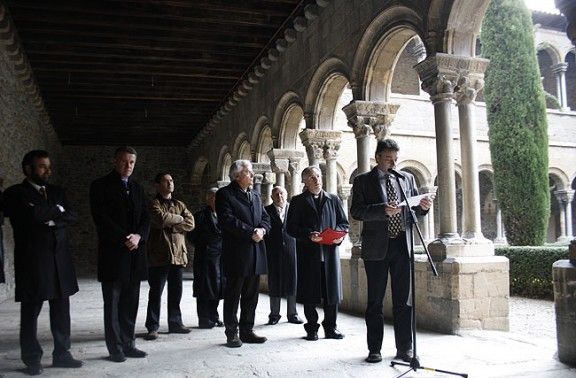 Acte d'inauguració de la restauració del claustre del Monestir de Ripoll.