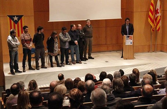 Presentació dels coordinadors de Vic per la Independència.