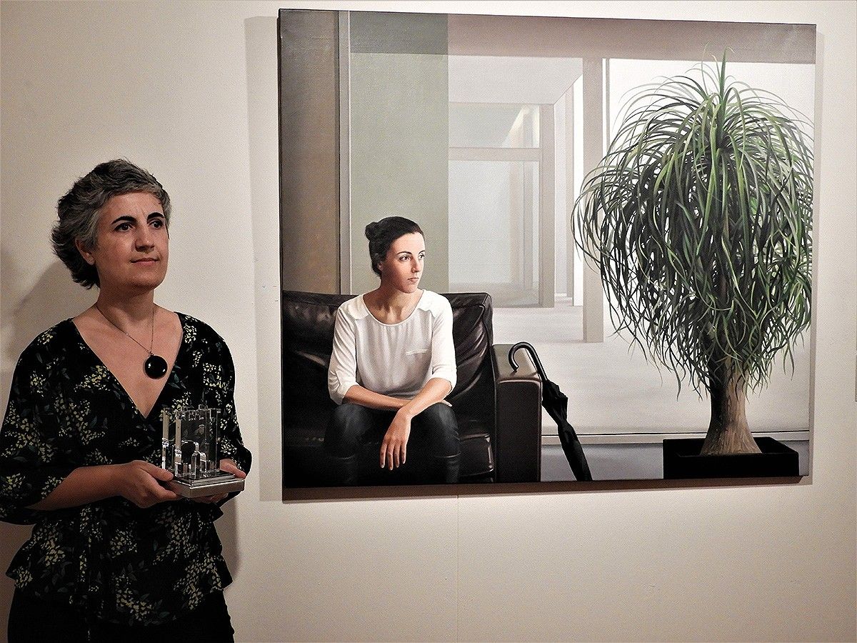 Cristina Megía, la guanyadora del Premi Centelles de Pintura